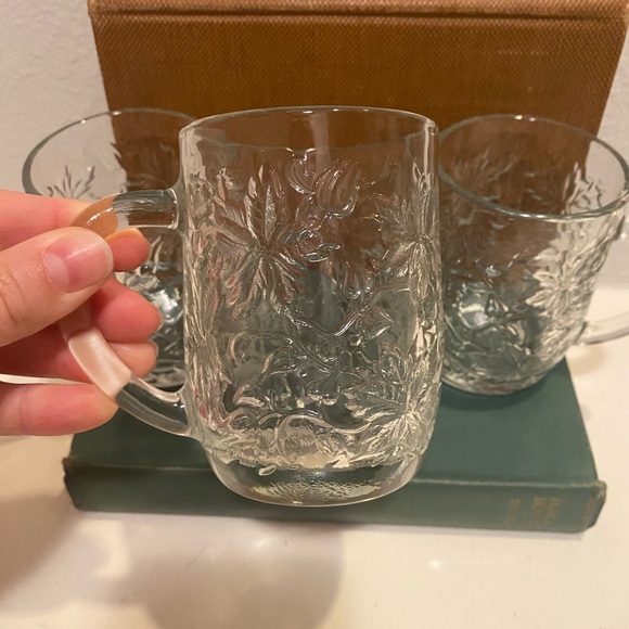 Vintage Princess House Fantasia Crystal Mugs- Set of 3 - Picture 3 of 8